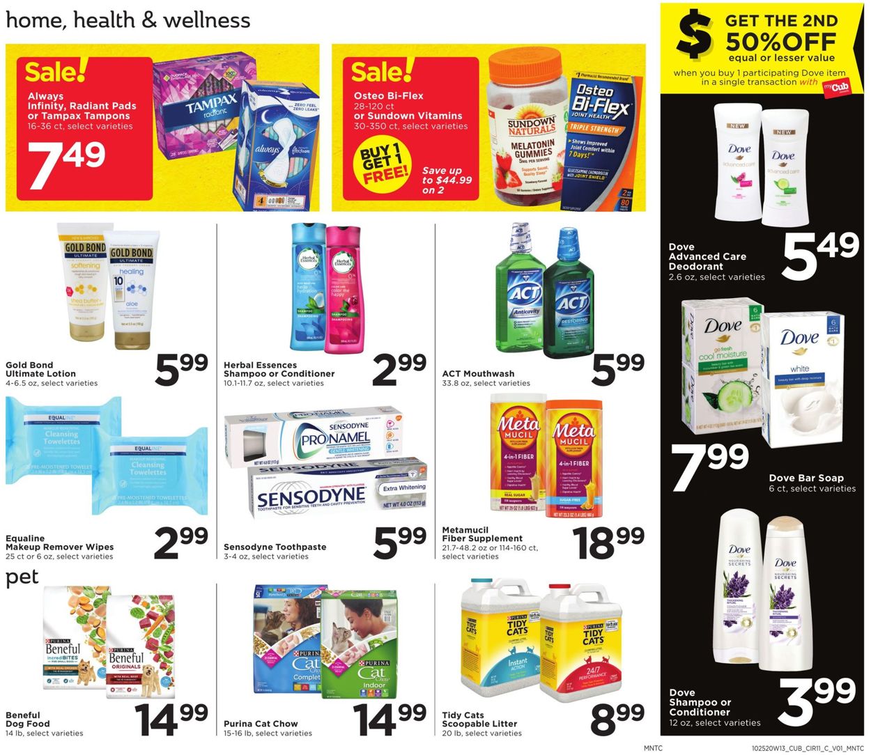 Catalogue Cub Foods Halloween 2020 from 10/25/2020
