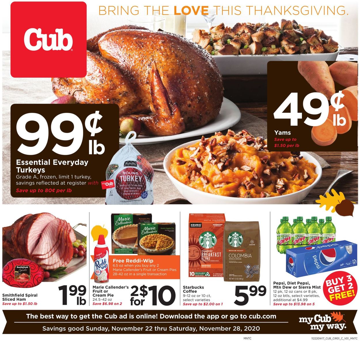 Cub Foods Thanksgiving 2020 Current weekly ad 11/22 11/28/2020