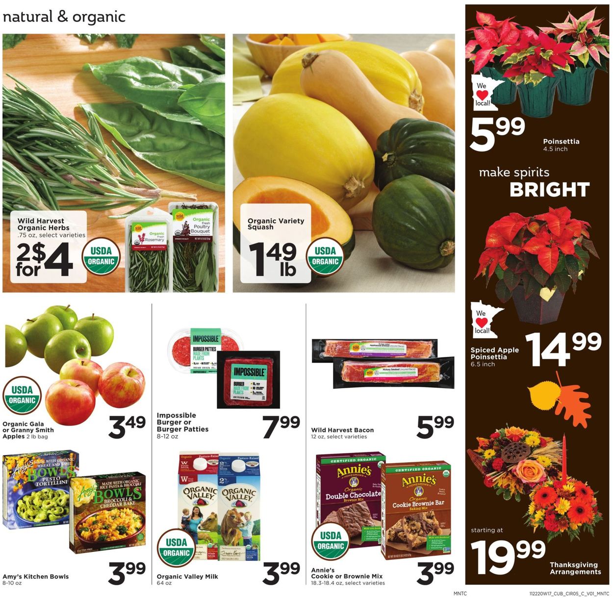 Catalogue Cub Foods Thanksgiving 2020 from 11/22/2020