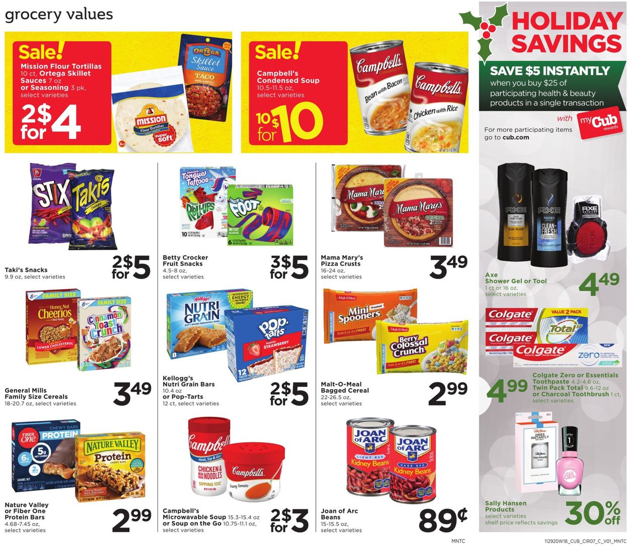 Catalogue Cub Foods Cyber Monday 2020 from 11/29/2020