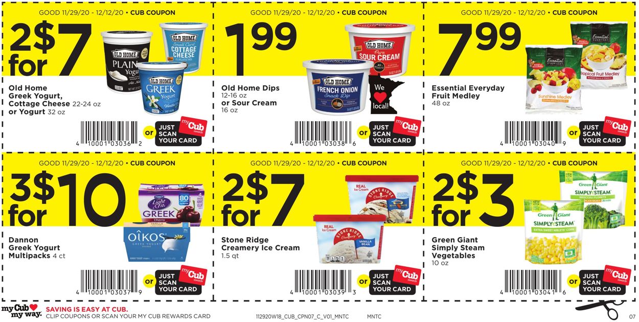 Catalogue Cub Foods Cyber Monday 2020 from 11/29/2020