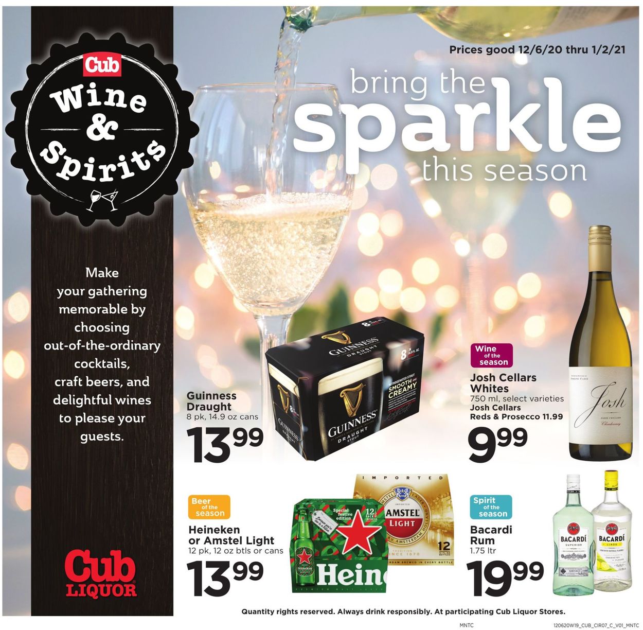 Catalogue Cub Foods Liquor 2020 from 12/06/2020