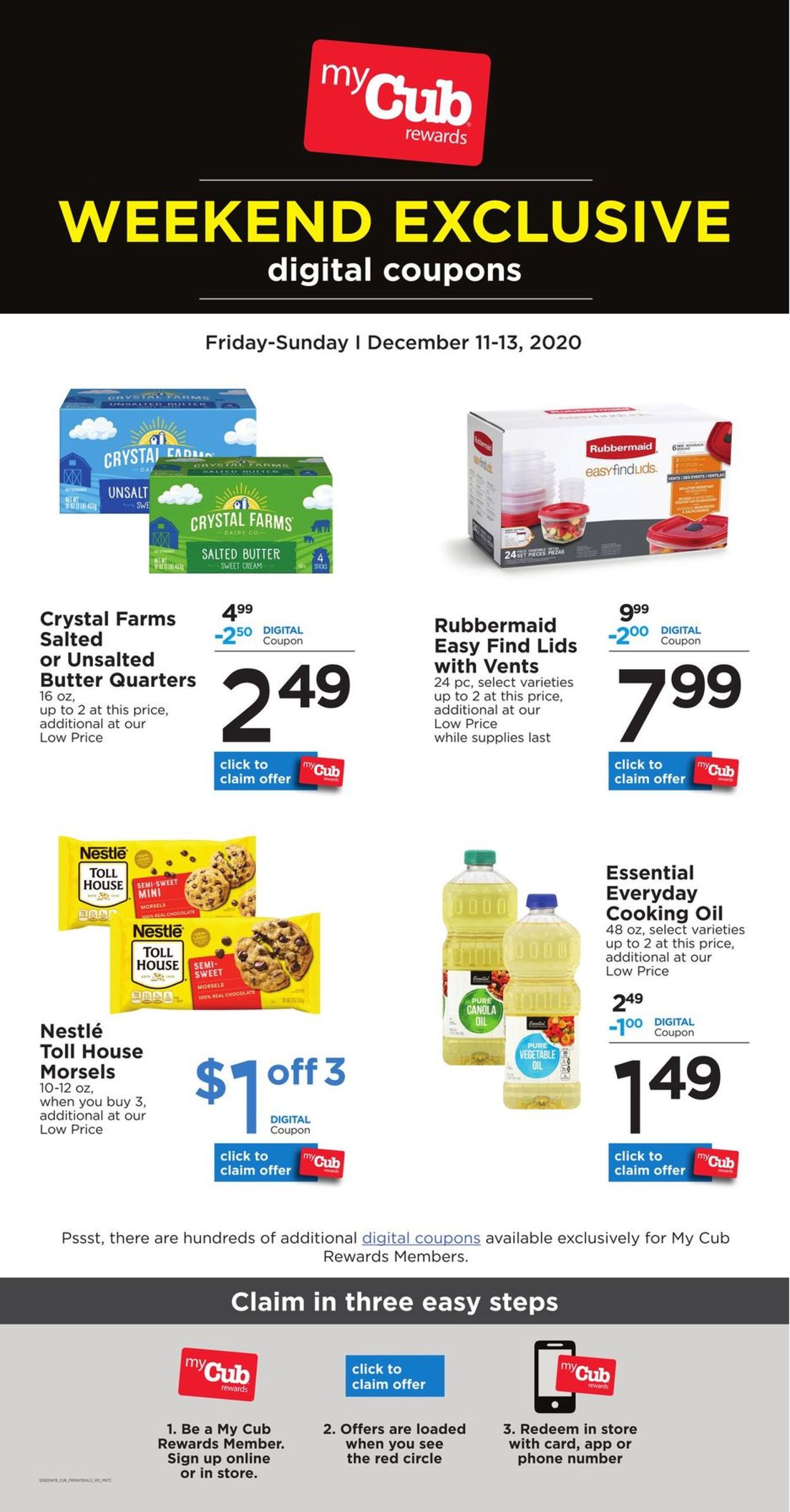 Catalogue Cub Foods Weekend Exclusive  from 12/11/2020