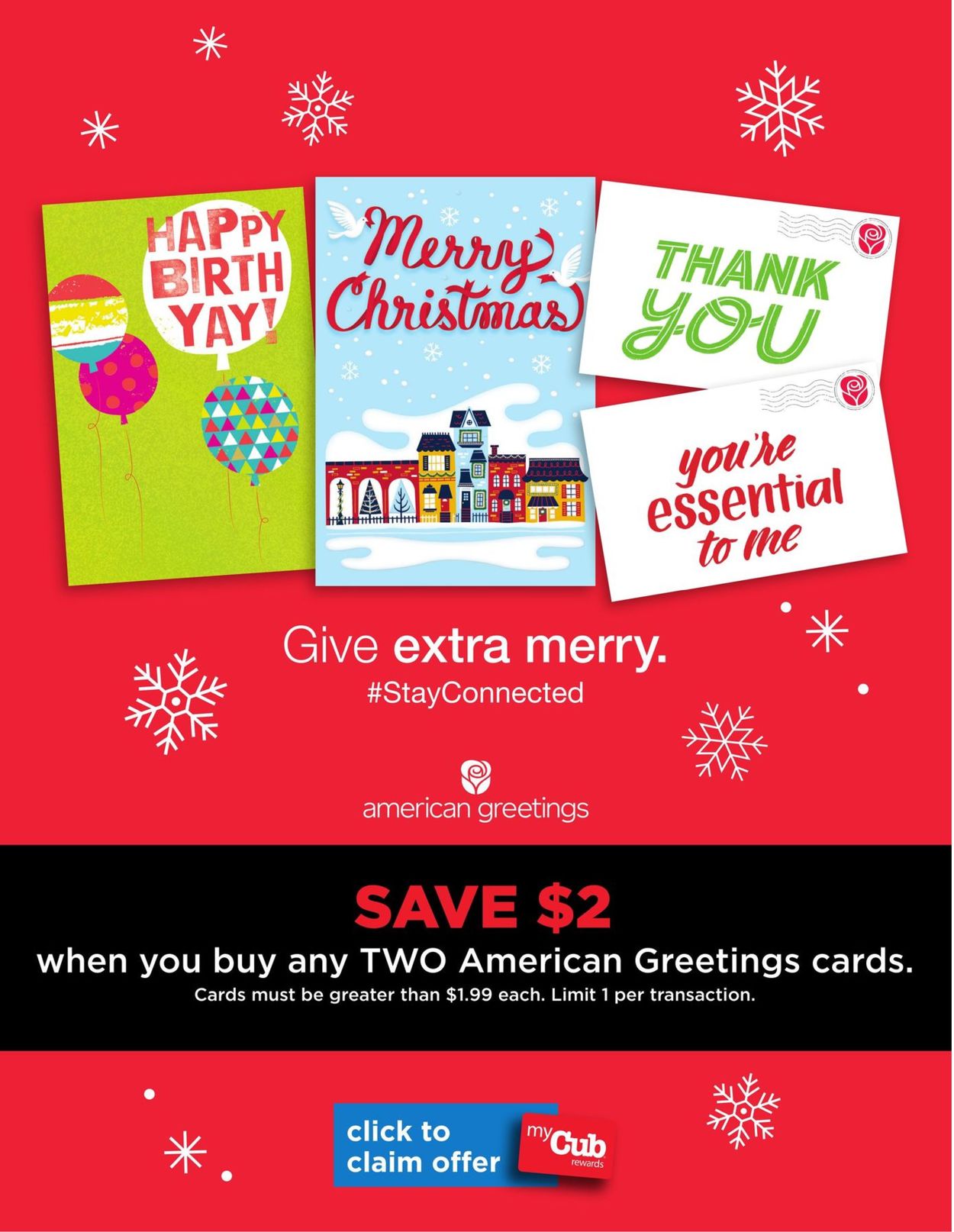 Catalogue Cub Foods American Greetings 2020 from 12/06/2020