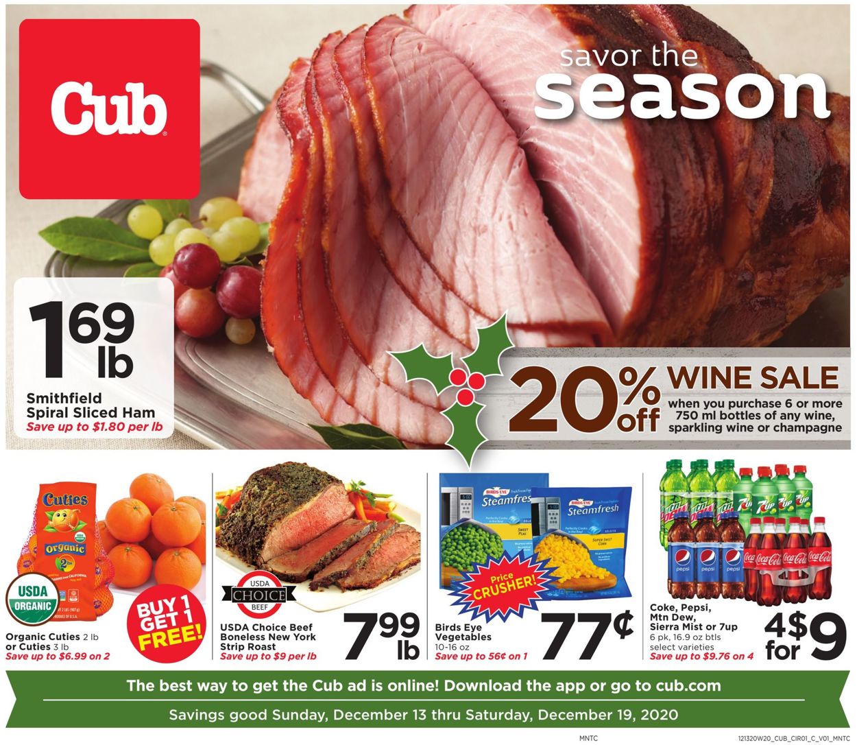 Catalogue Cub Foods Grocery Savings 2020 from 12/13/2020