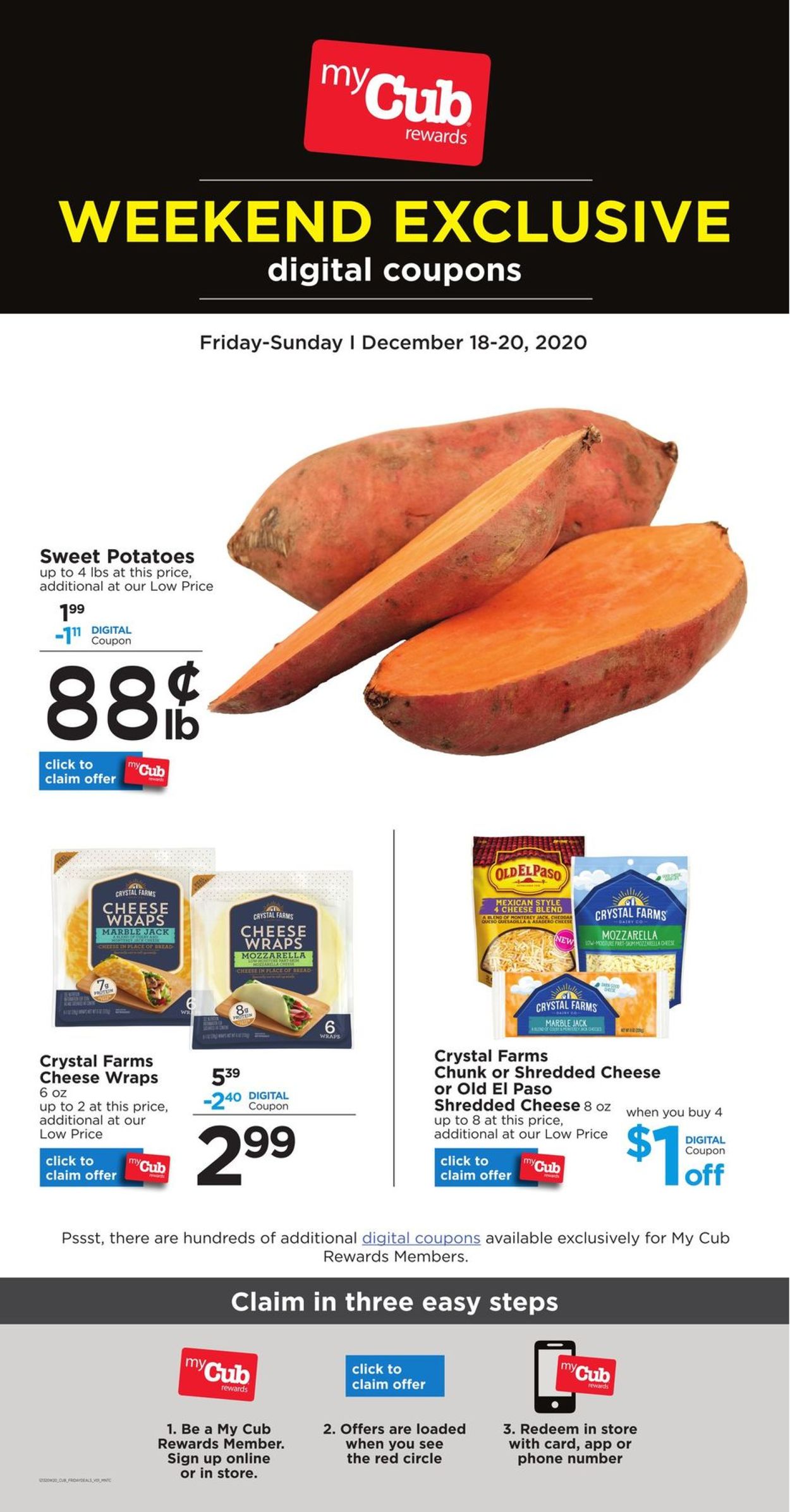 Catalogue Cub Foods Weekend Exclusive from 12/18/2020