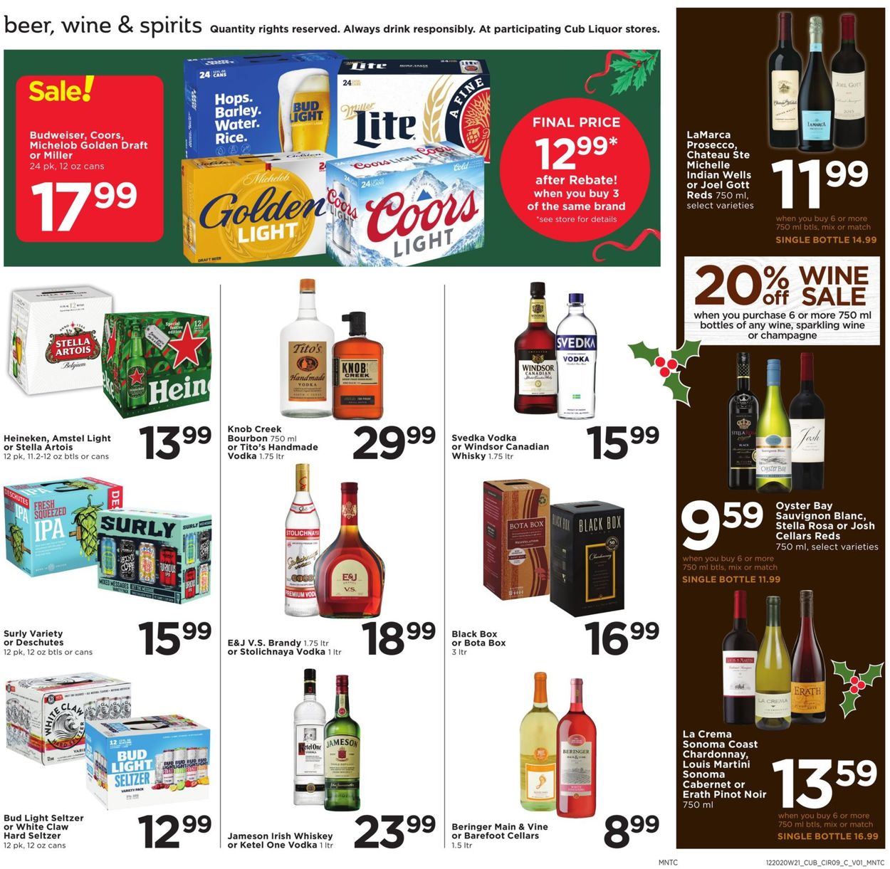 Catalogue Cub Foods Grocery Savings 2020 from 12/20/2020