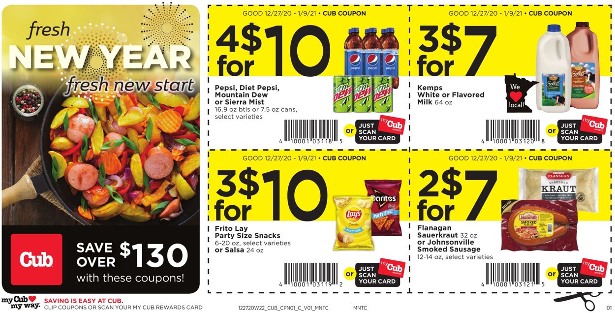 Catalogue Cub Foods Coupon Savings from 12/27/2020
