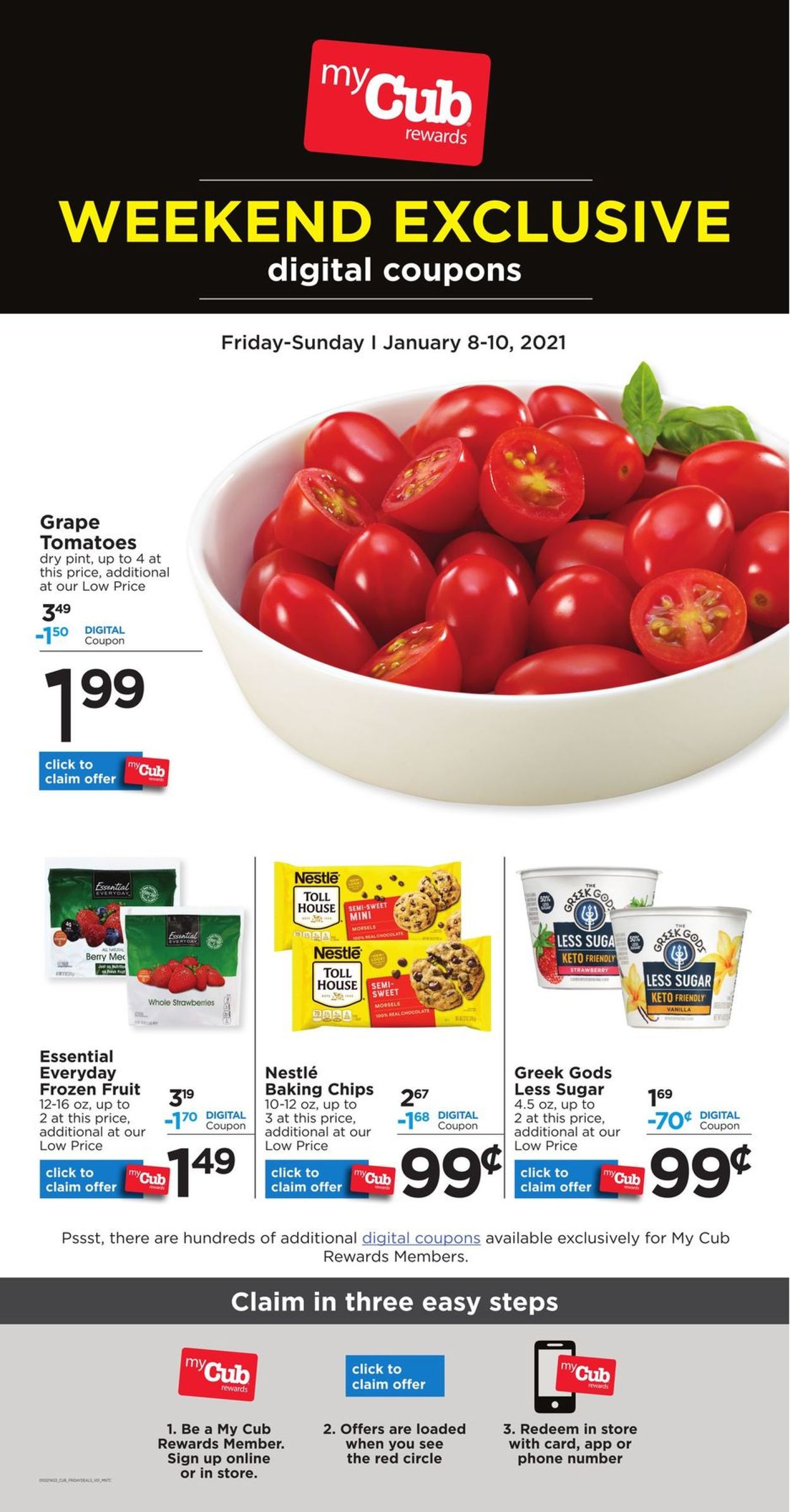 Catalogue Cub Foods Friday Deals 2021 from 01/08/2021