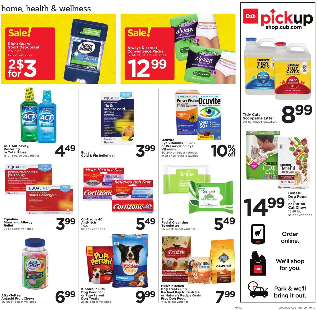 Catalogue Cub Foods Grocery Savings 2021 from 01/17/2021