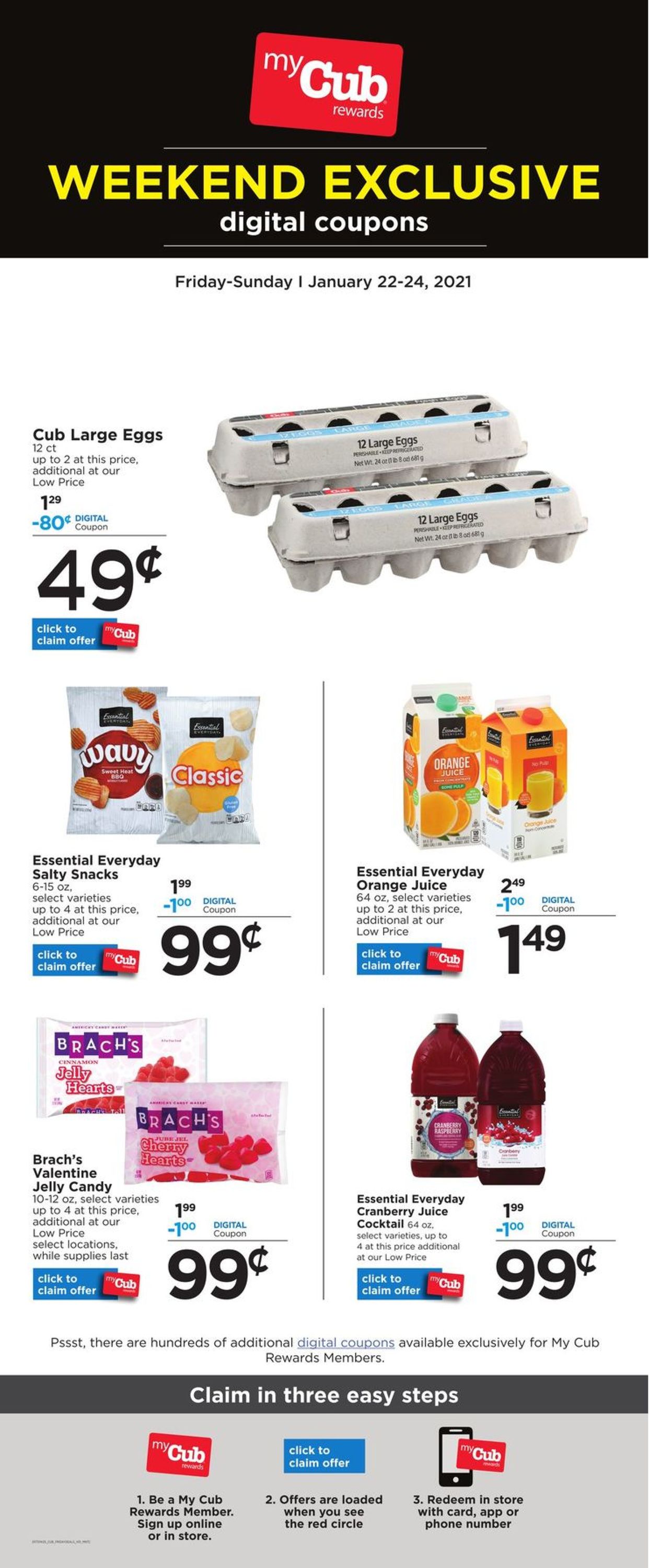 Catalogue Cub Foods from 01/22/2021