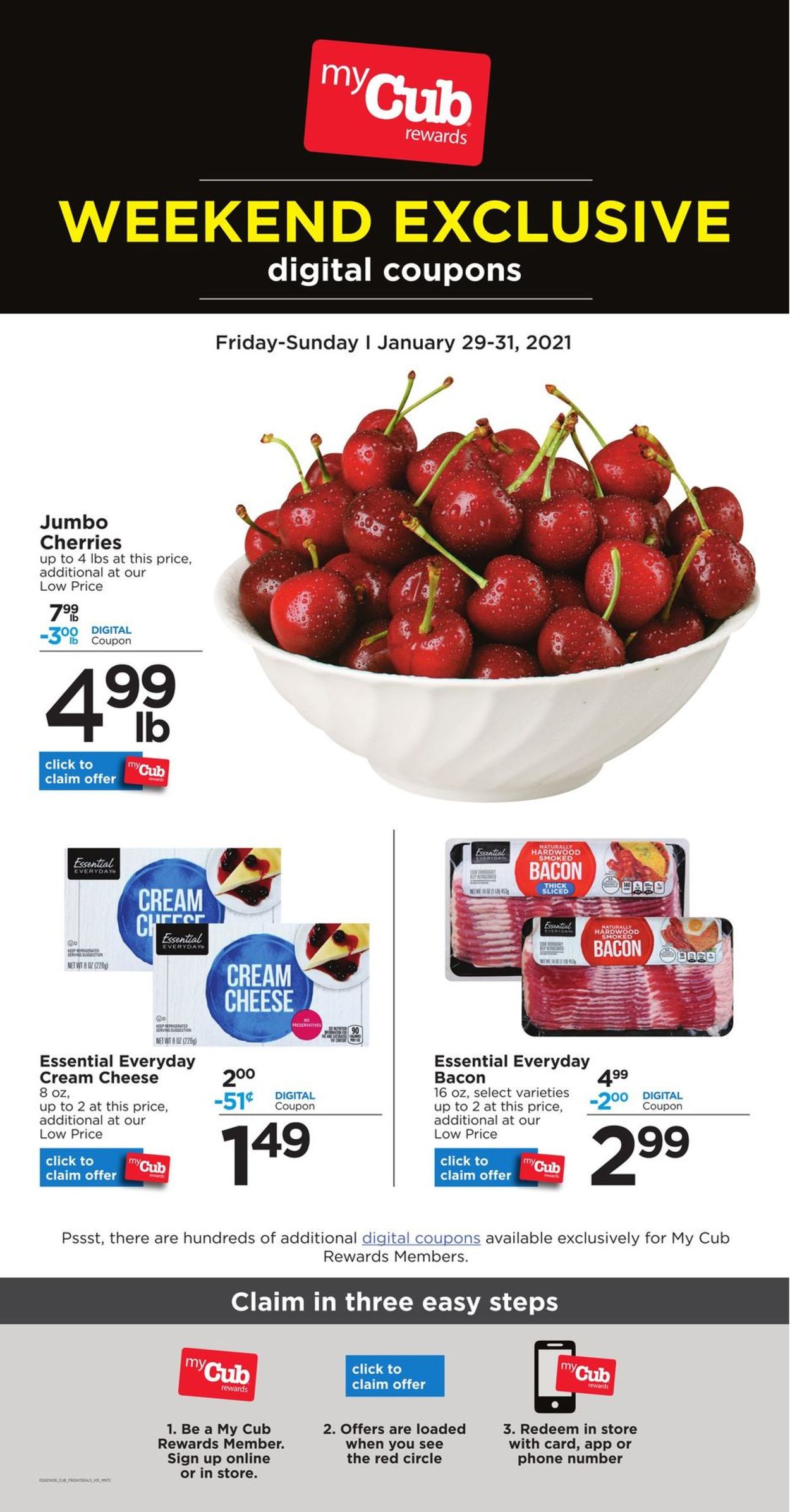 Catalogue Cub Foods Friday Deal 2021 from 01/29/2021