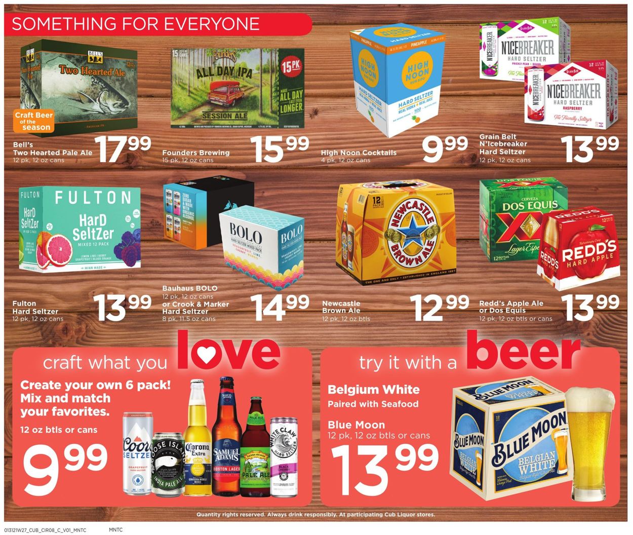 Catalogue Cub Foods Liquor Ad 2021 from 01/31/2021