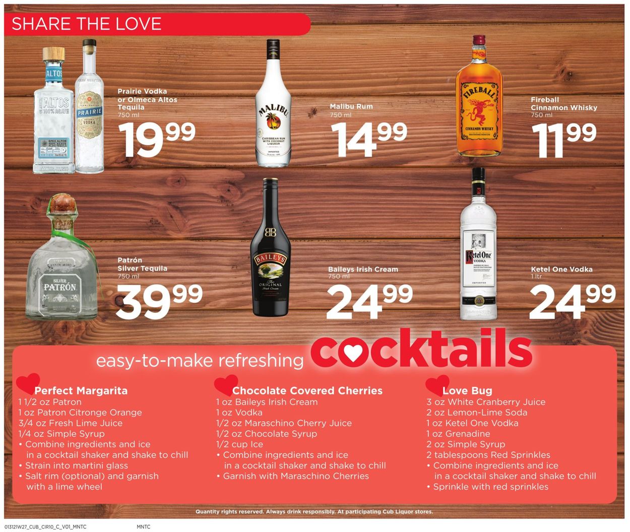 Catalogue Cub Foods Liquor Ad 2021 from 01/31/2021