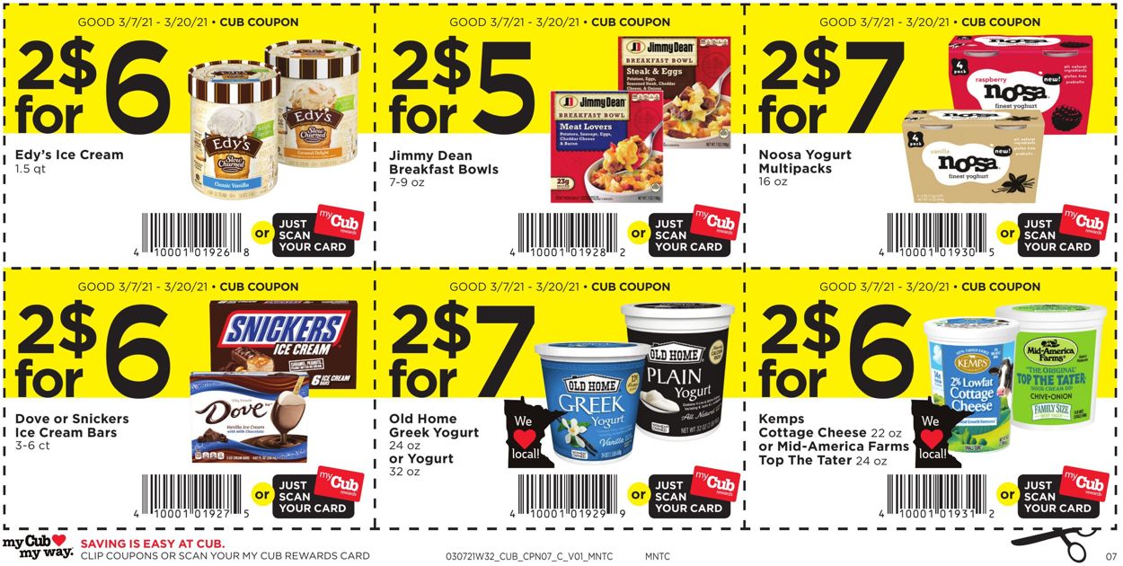 Catalogue Cub Foods from 03/07/2021
