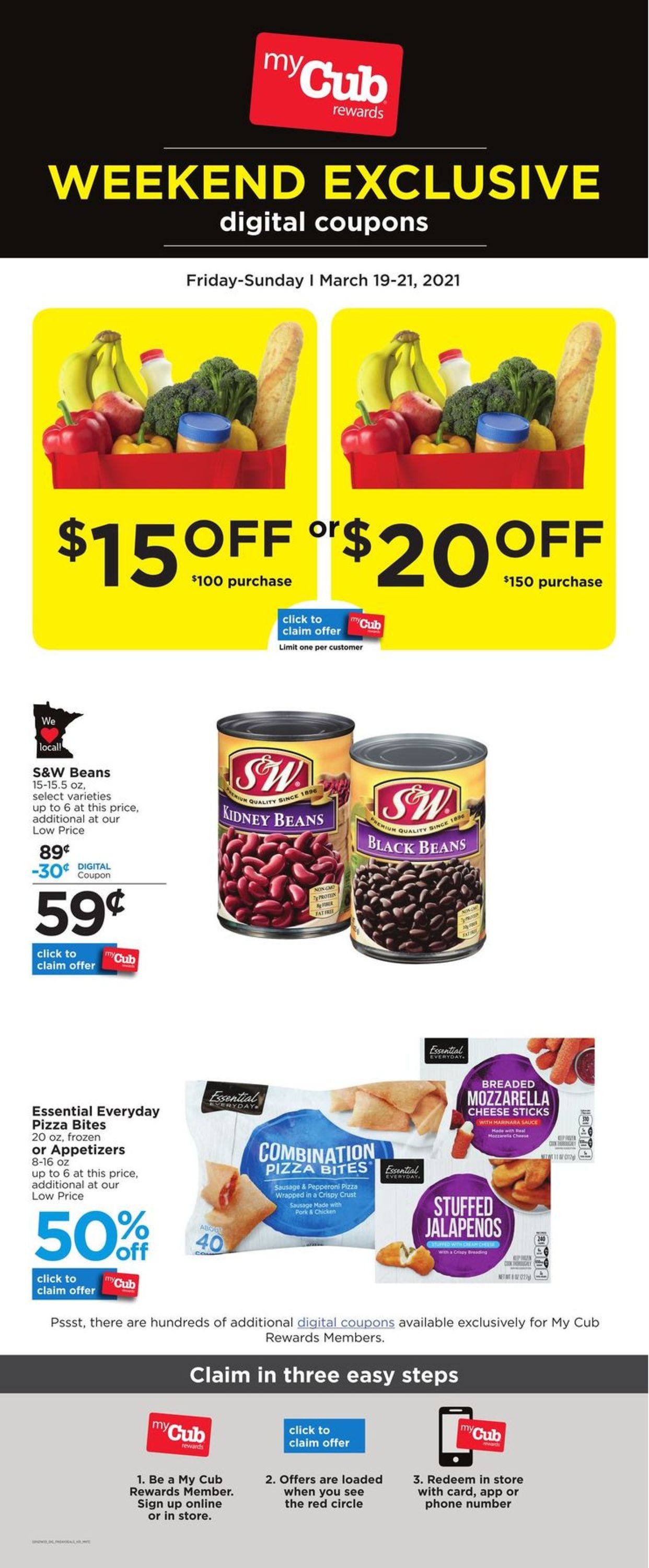 Catalogue Cub Foods from 03/19/2021