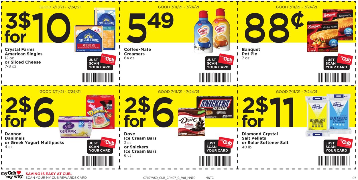 Catalogue Cub Foods from 07/11/2021
