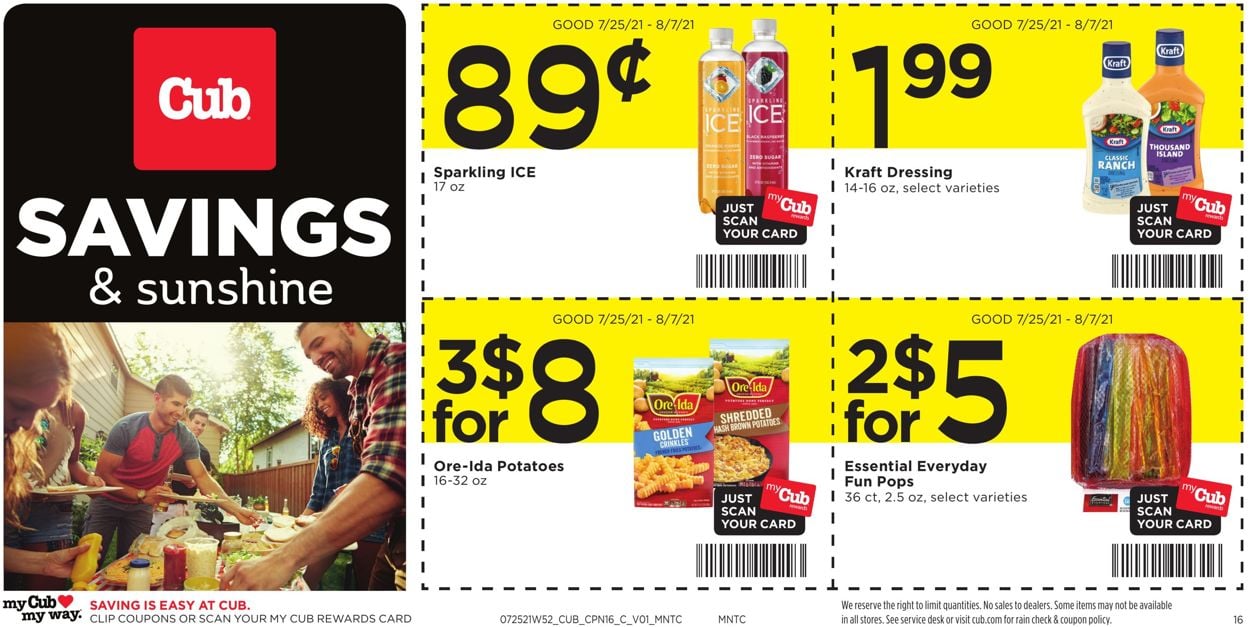 Catalogue Cub Foods from 07/25/2021