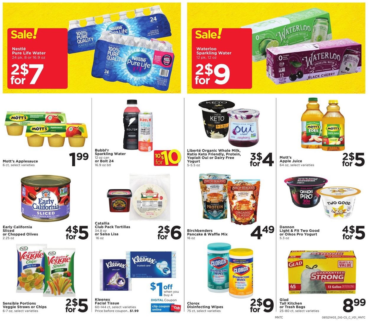 Catalogue Cub Foods from 08/15/2021