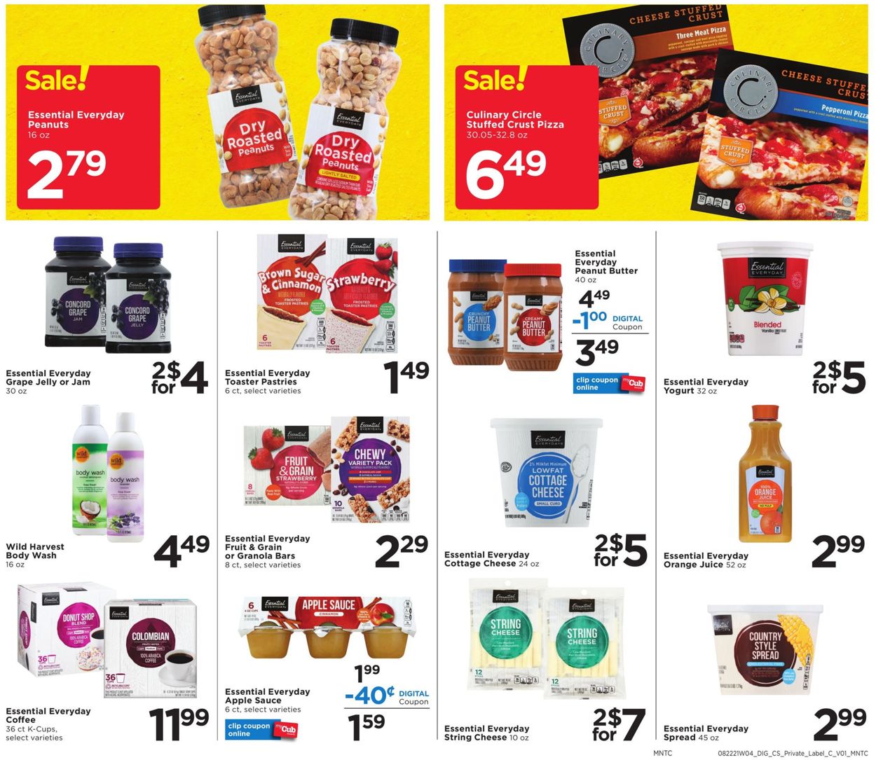 Catalogue Cub Foods from 08/22/2021