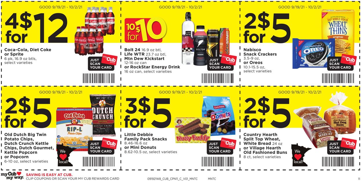 Catalogue Cub Foods from 09/19/2021