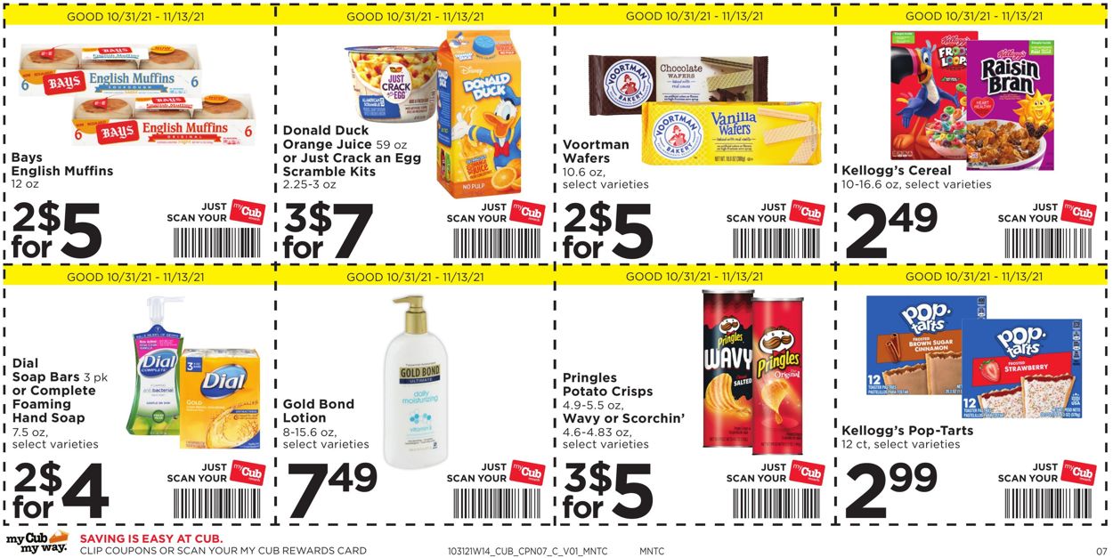 Catalogue Cub Foods from 10/31/2021