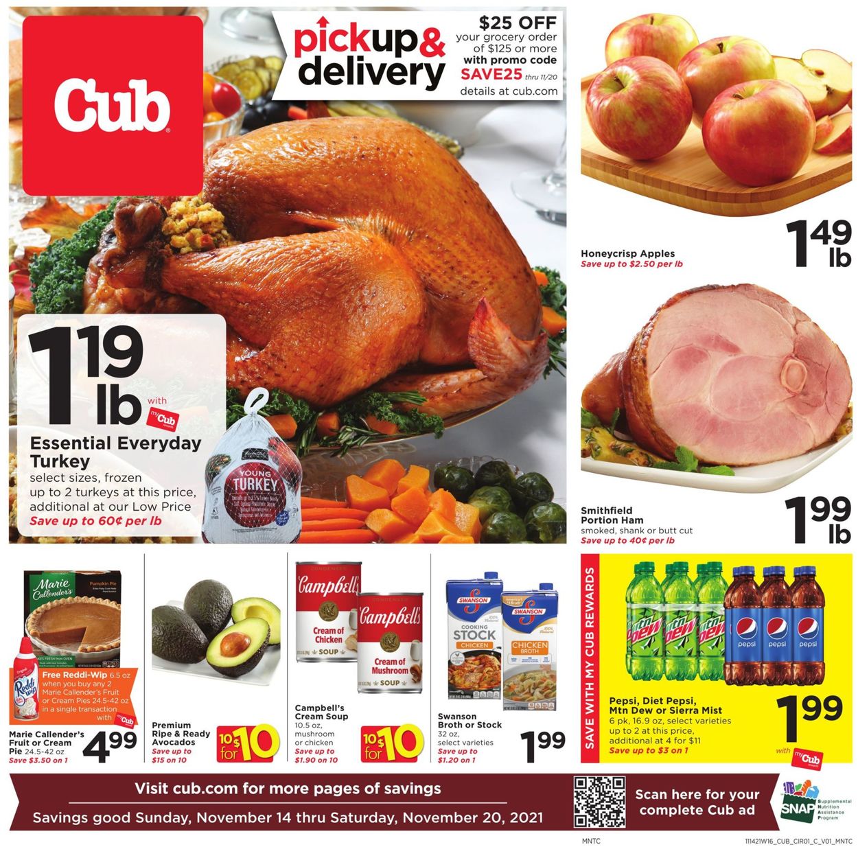 Cub Foods HOLIDAY 2021 Current weekly ad 11/14 11/20/2021 frequent