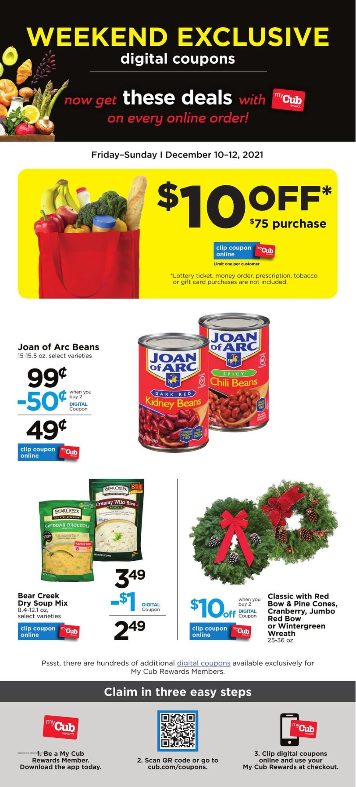 Catalogue Cub Foods from 12/10/2021