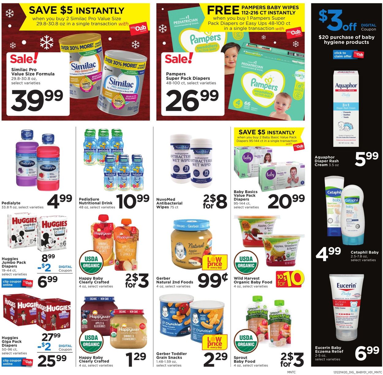 Catalogue Cub Foods CHRISTMAS 2021 from 12/12/2021