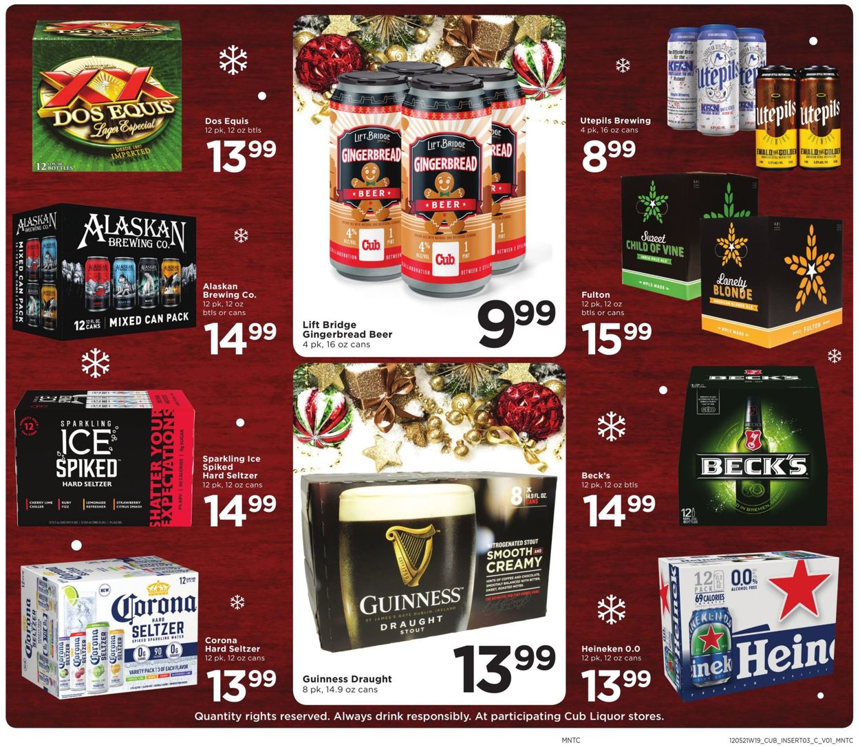 Catalogue Cub Foods HOLIDAY 2021 from 12/12/2021