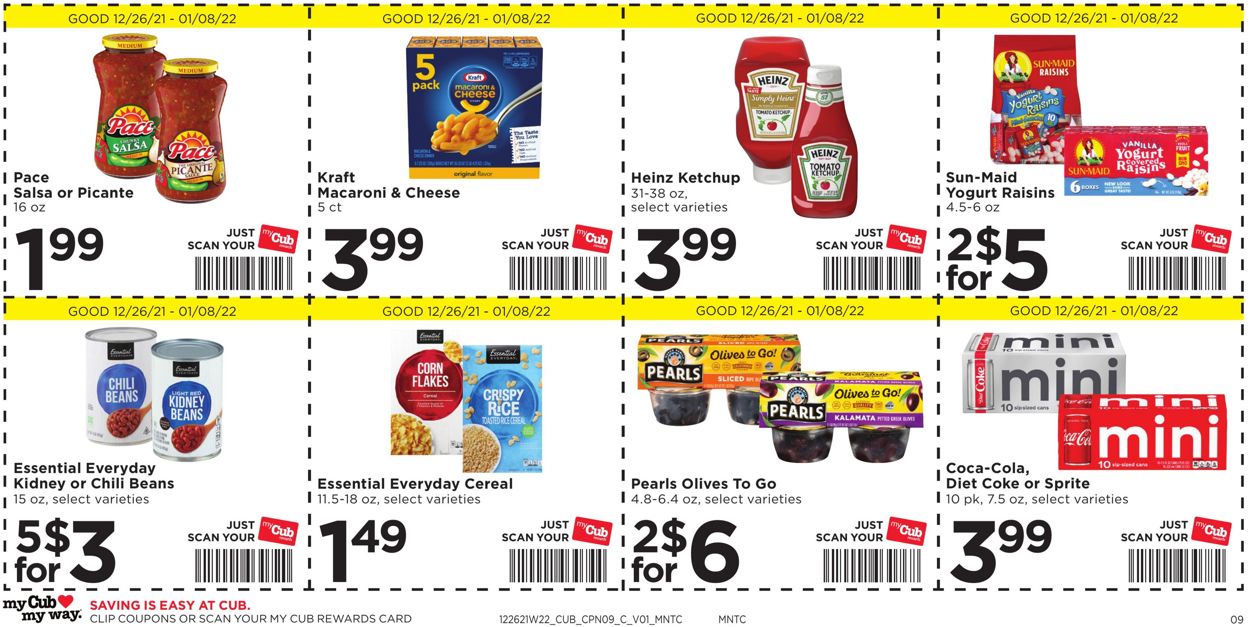 Catalogue Cub Foods from 12/26/2021
