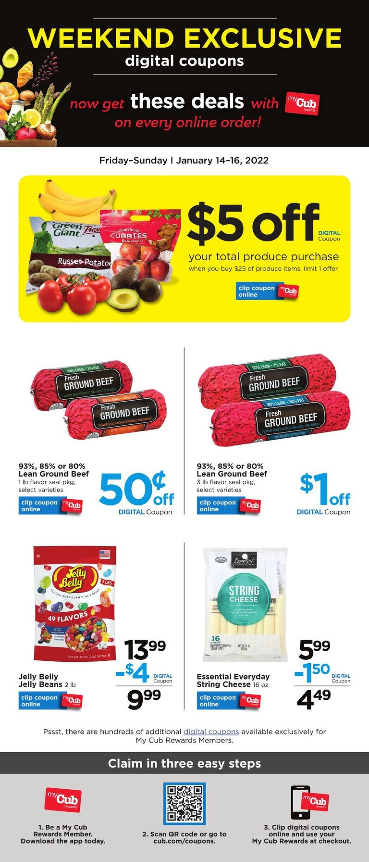 Catalogue Cub Foods from 01/14/2022