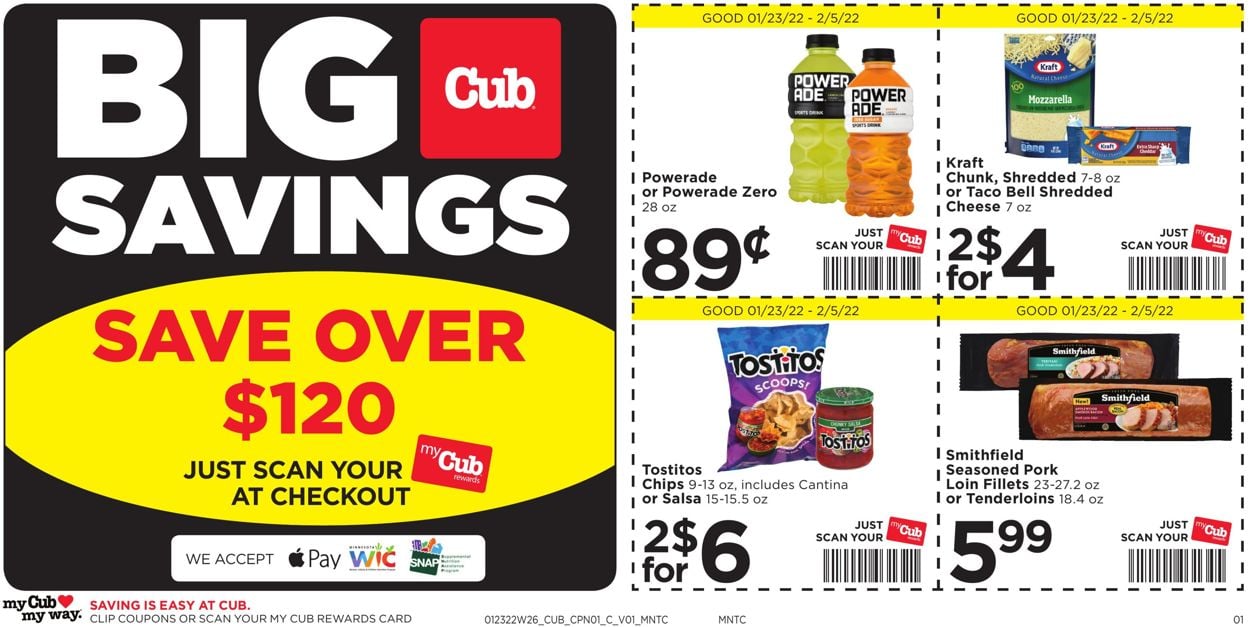Catalogue Cub Foods from 01/23/2022