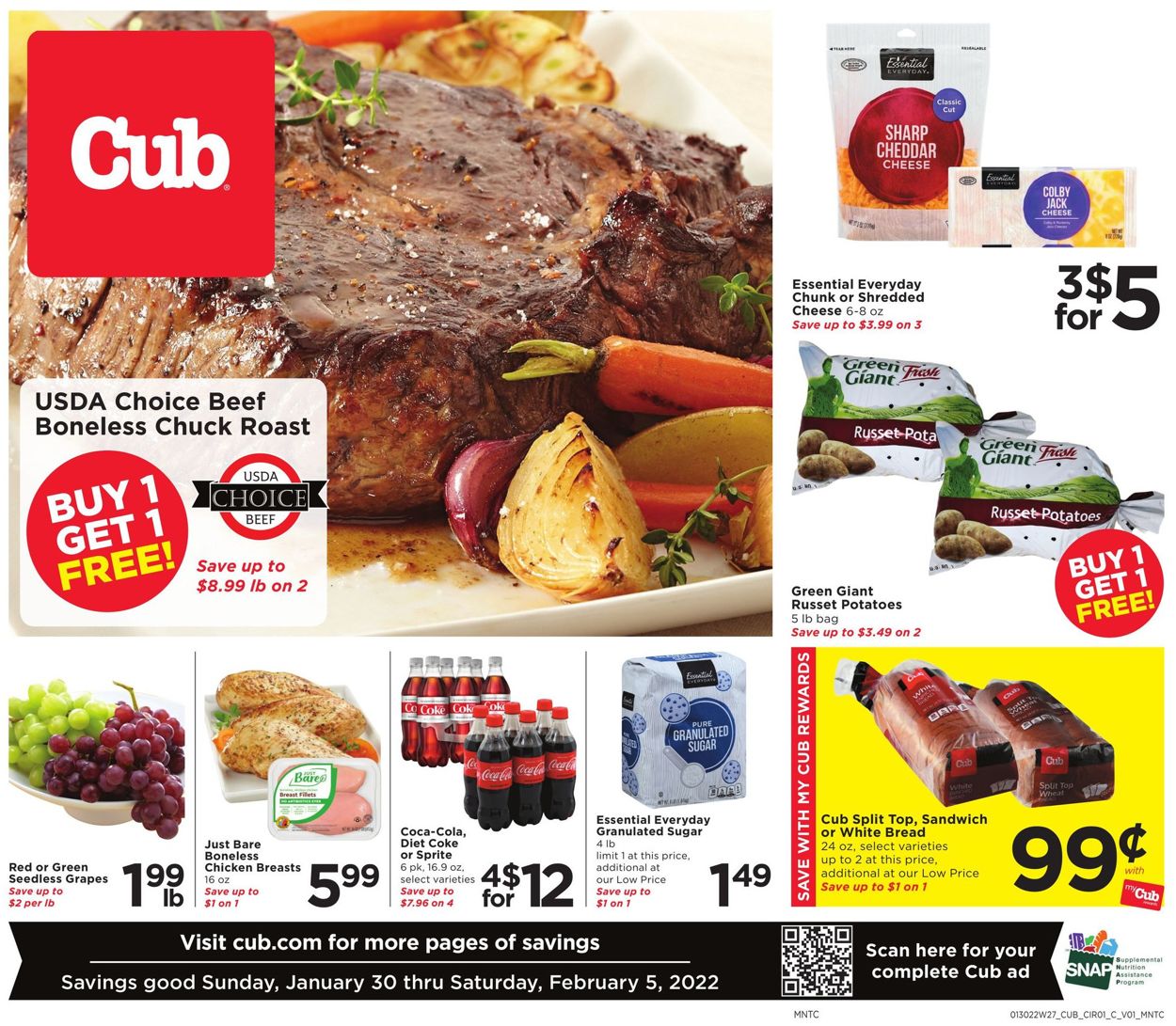 Catalogue Cub Foods from 01/30/2022