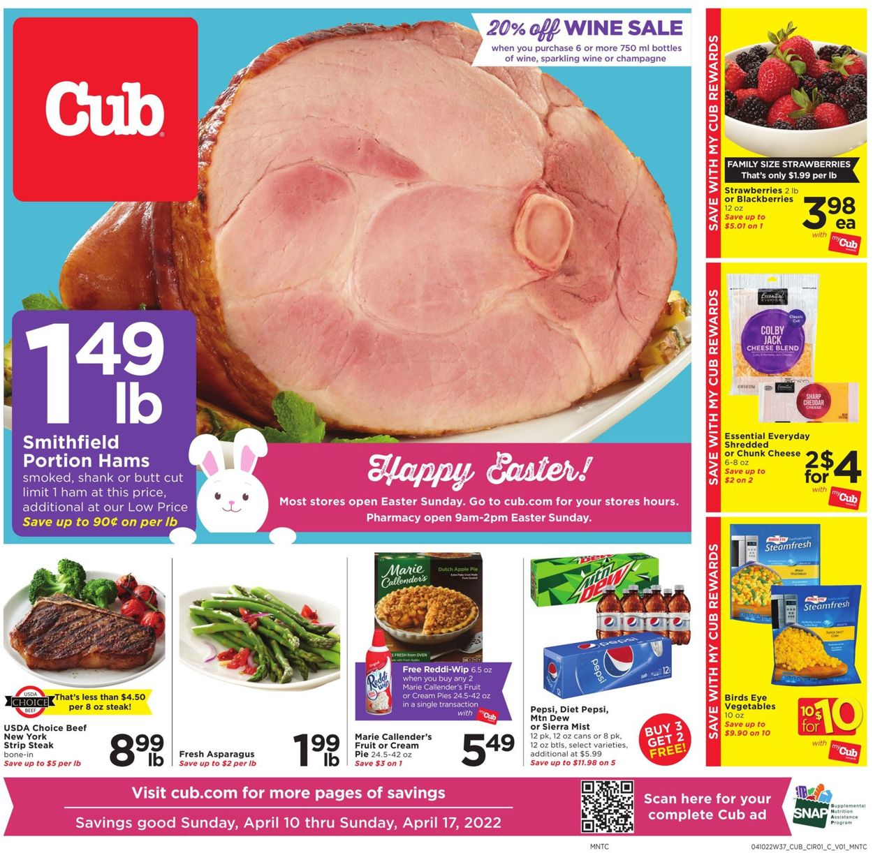Catalogue Cub Foods EASTER 2022 from 04/10/2022