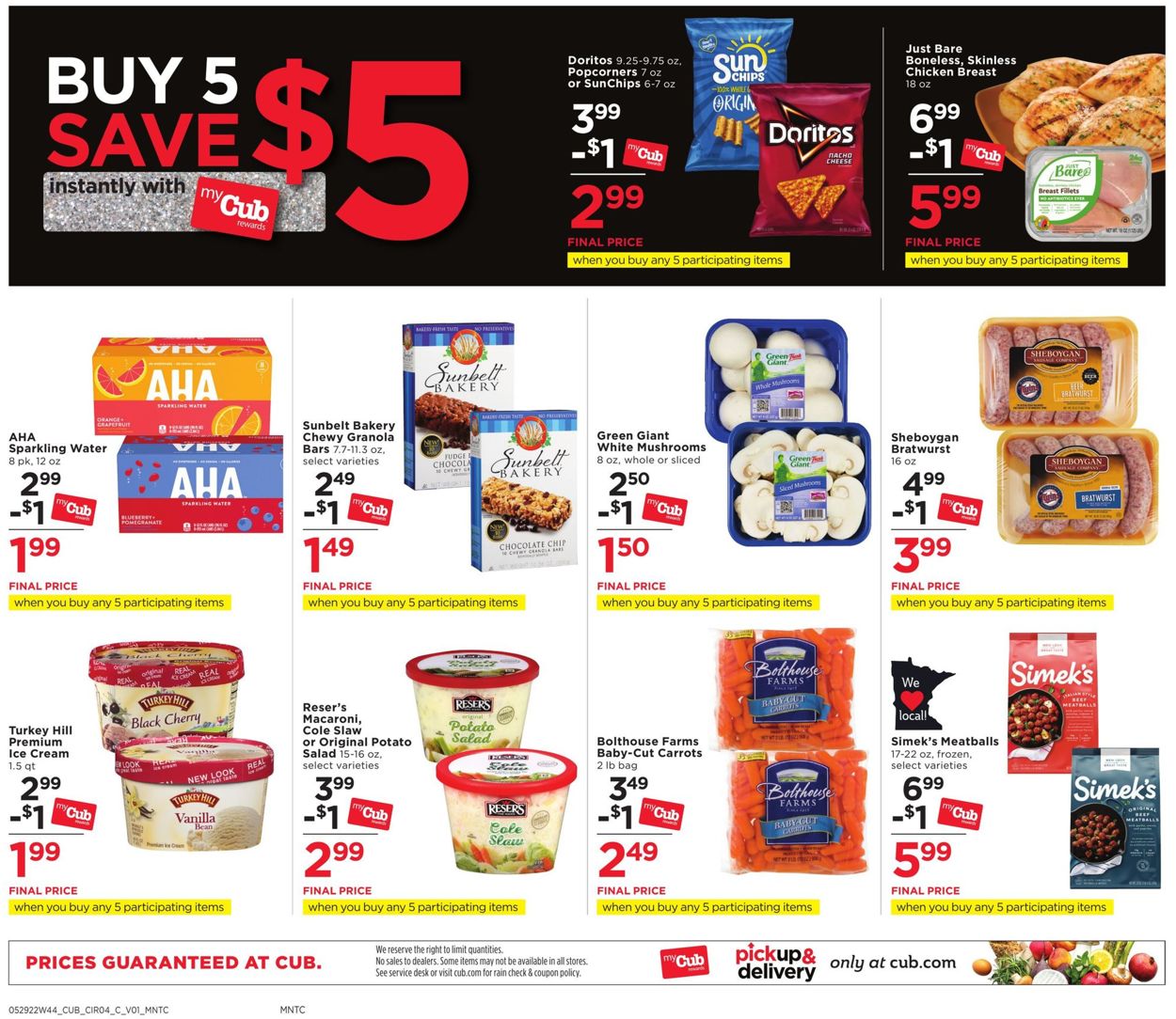 Catalogue Cub Foods from 05/29/2022