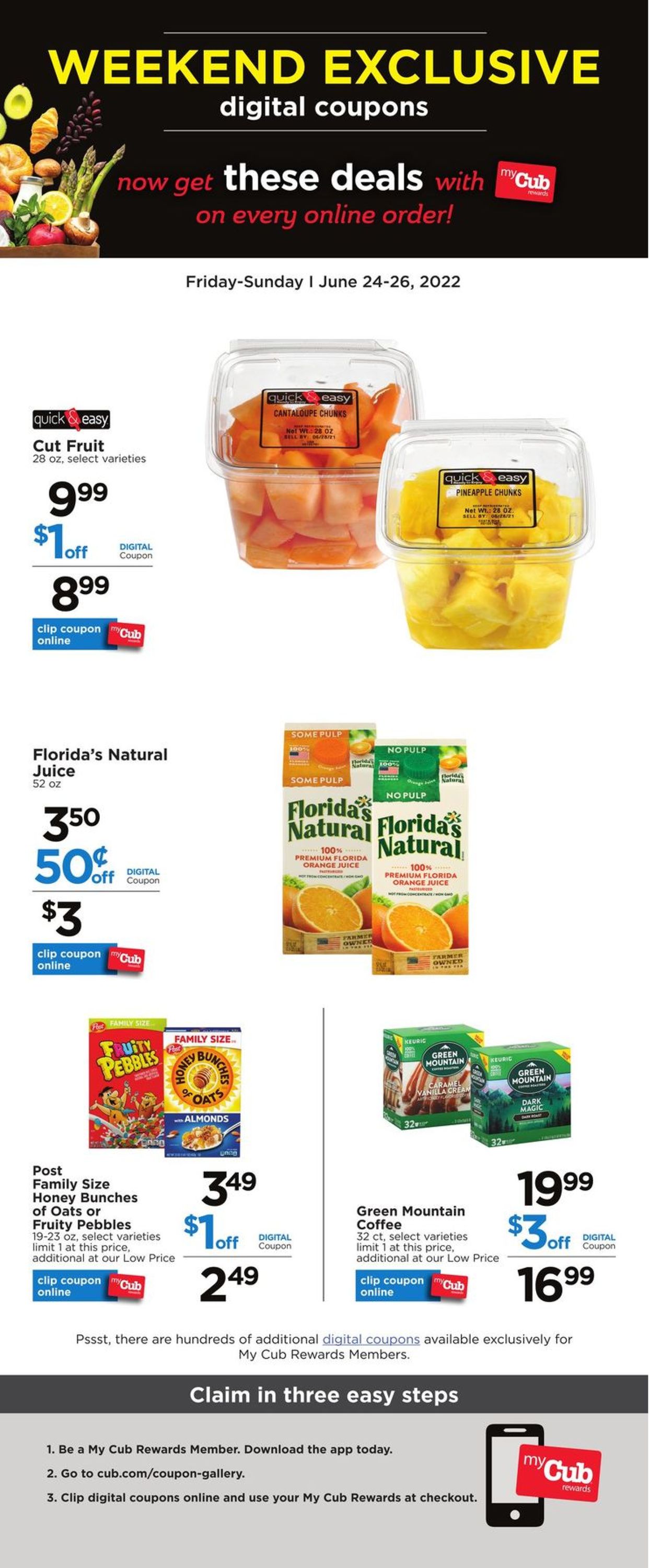 Catalogue Cub Foods from 06/24/2022