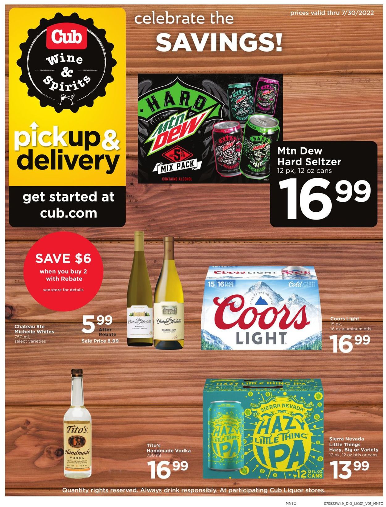 Catalogue Cub Foods from 07/05/2022