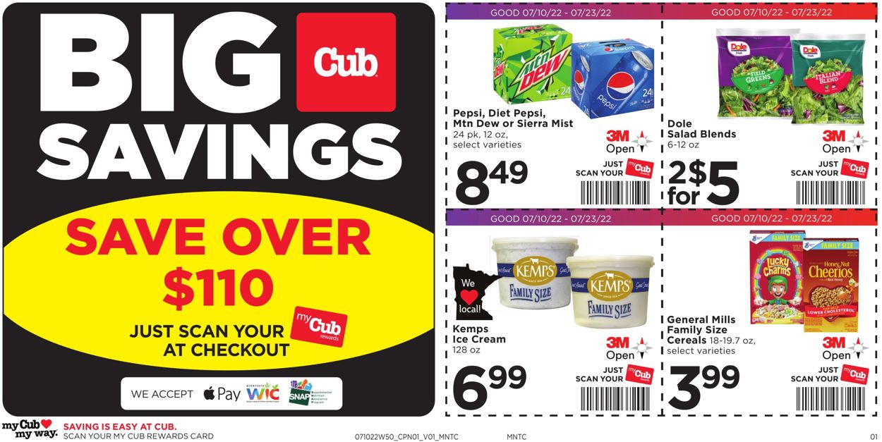 Catalogue Cub Foods from 07/10/2022