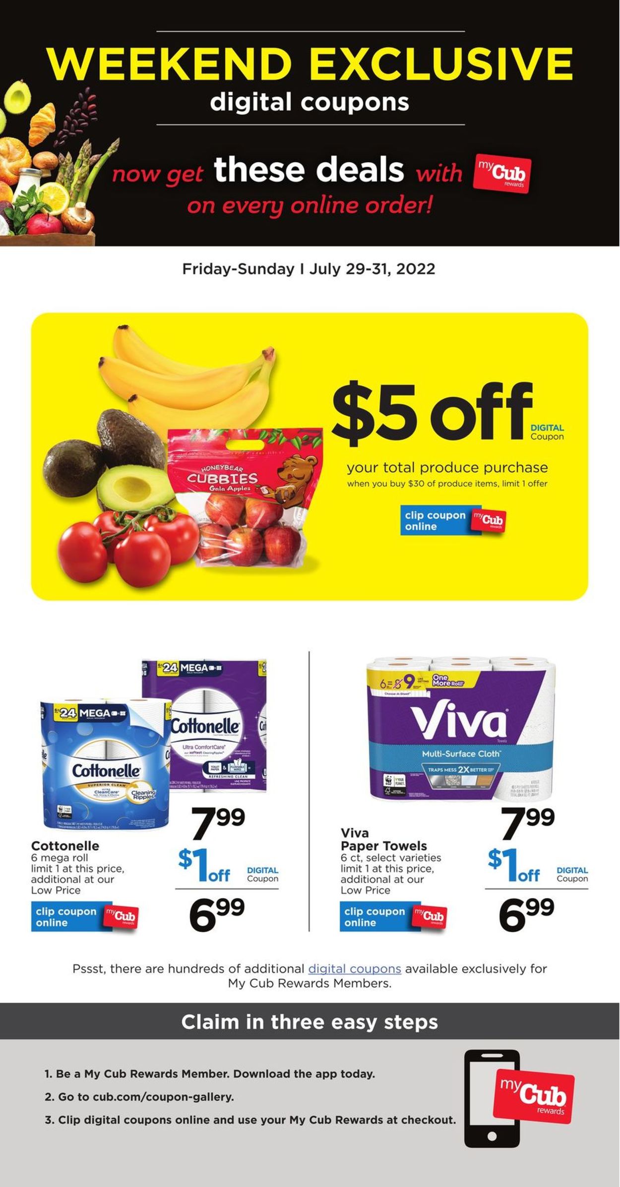Catalogue Cub Foods from 07/29/2022