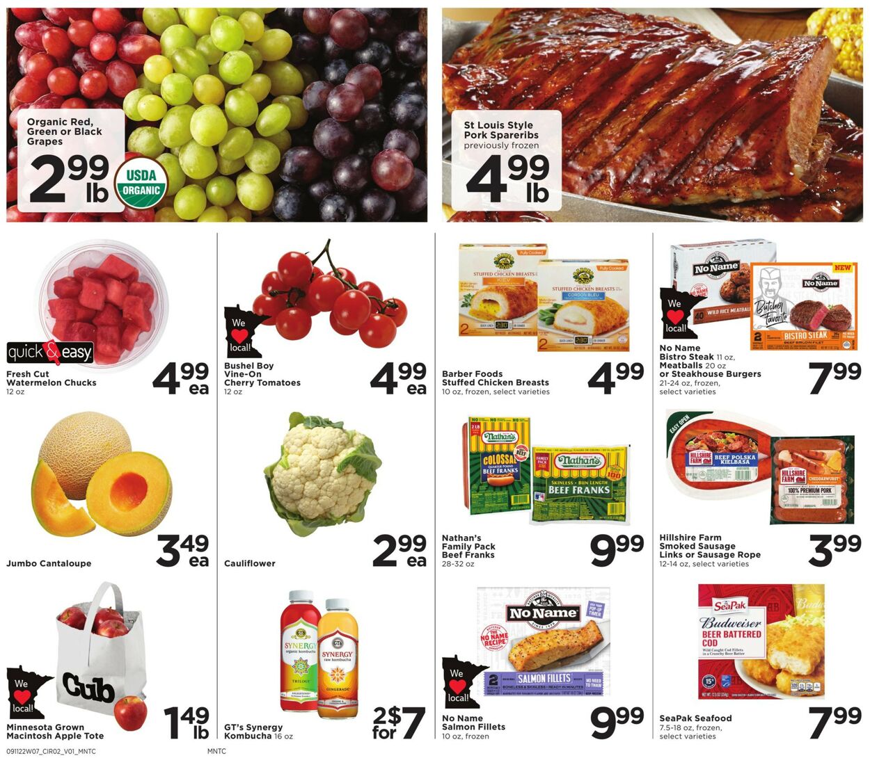 Catalogue Cub Foods from 09/11/2022