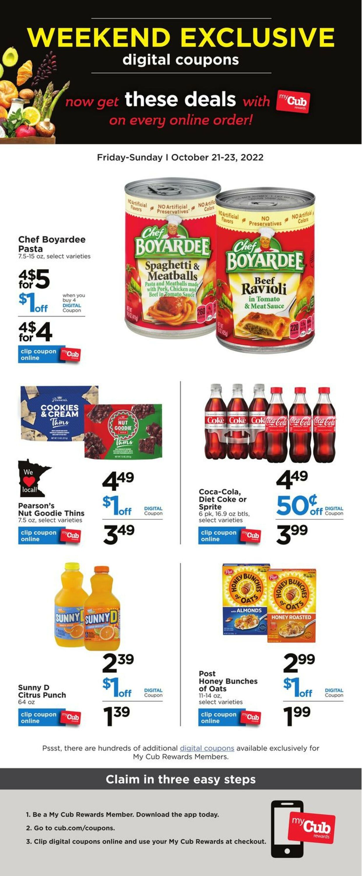 Catalogue Cub Foods from 10/21/2022