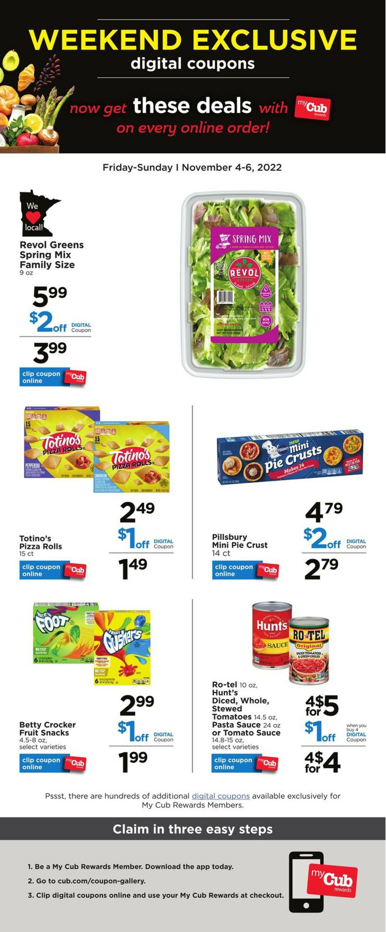 Catalogue Cub Foods from 11/04/2022