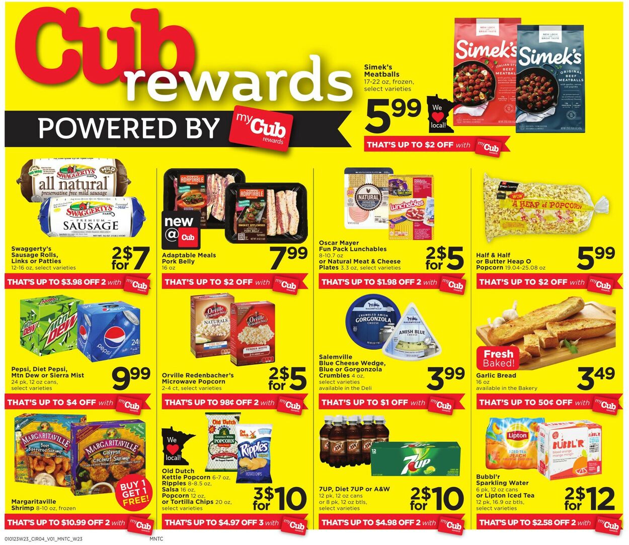 Catalogue Cub Foods from 01/01/2022