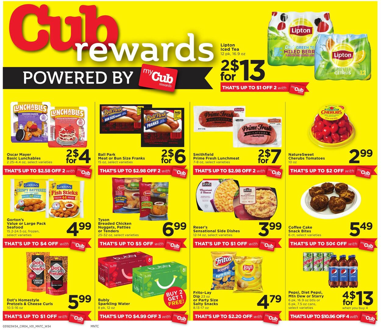 Catalogue Cub Foods from 03/19/2023