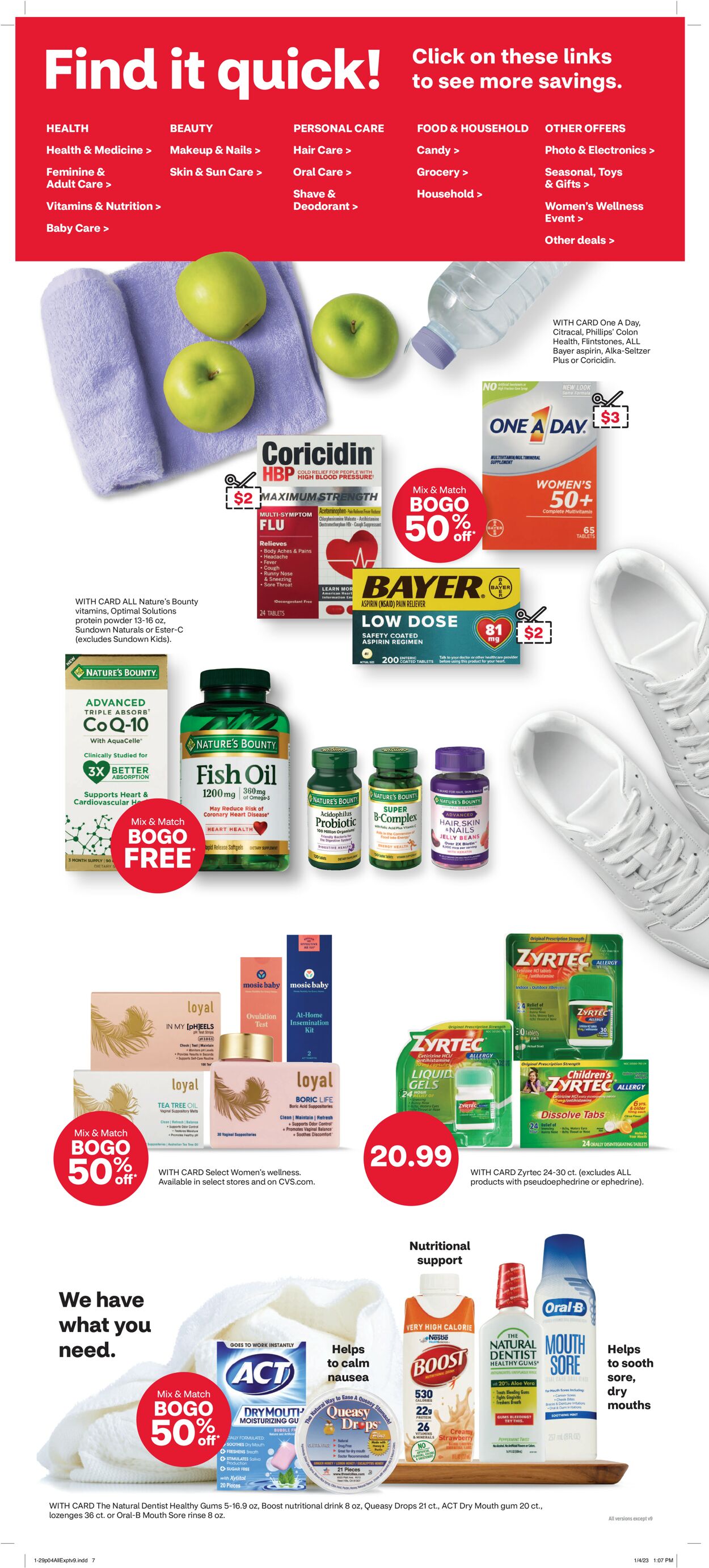 Catalogue CVS Pharmacy from 01/29/2023