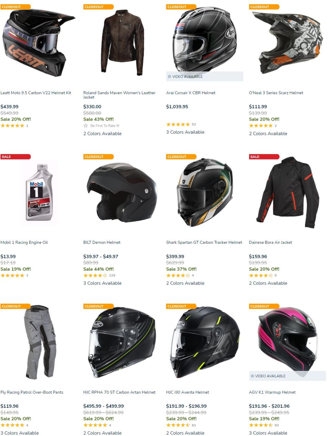 Catalogue Cycle Gear from 08/26/2022