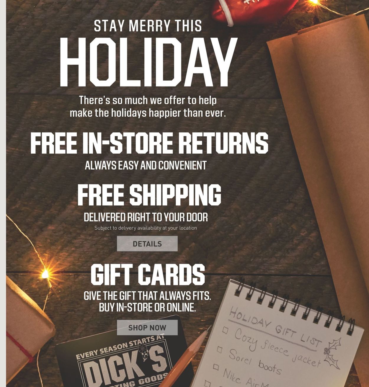 Catalogue Dick's - Holiday Ad 2019 from 12/15/2019