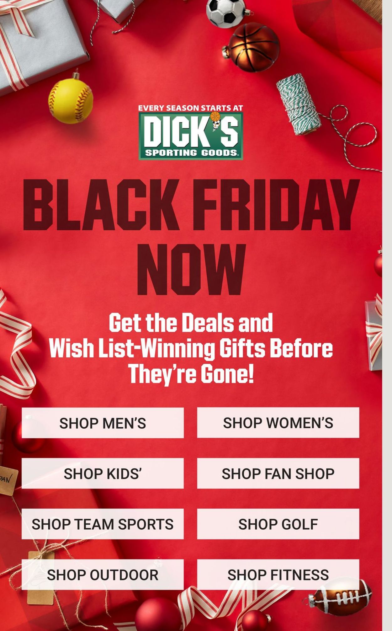 Catalogue Dick's BLACK FRIDAY 2021 from 11/21/2021
