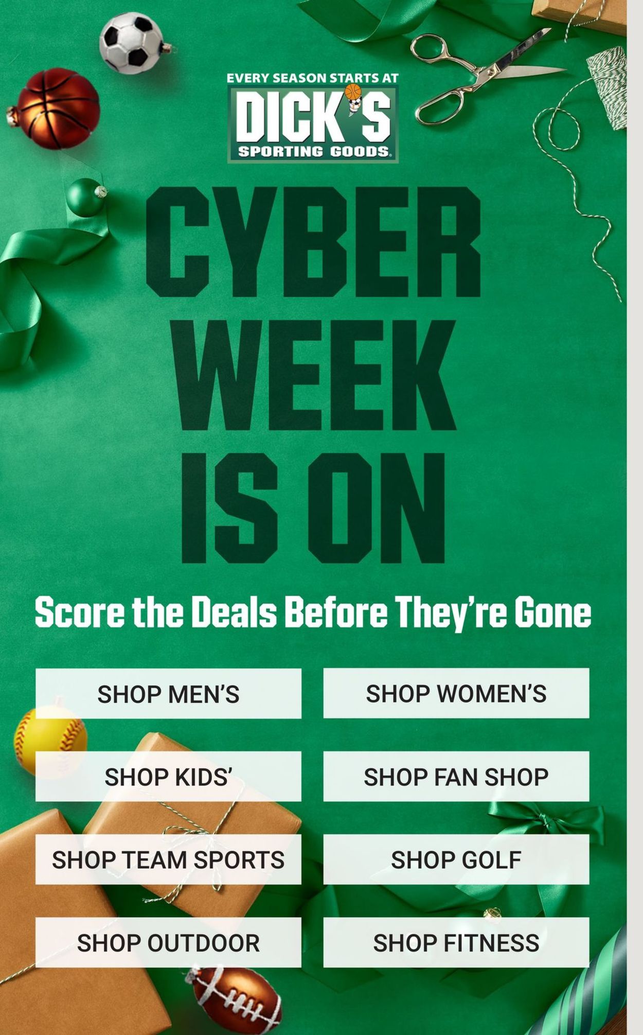 Catalogue Dick's CYBER WEEK 2021 from 11/28/2021